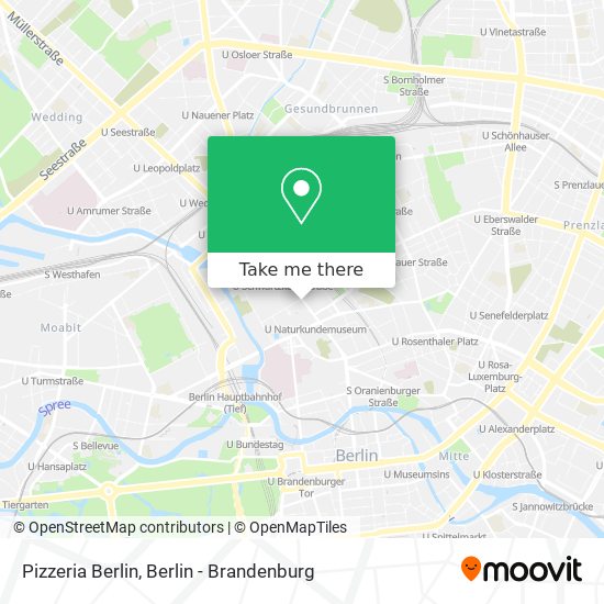 Pizzeria Berlin map