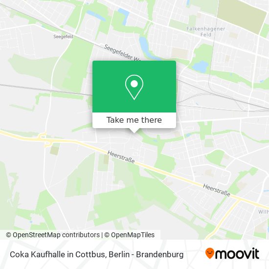 Coka Kaufhalle in Cottbus map