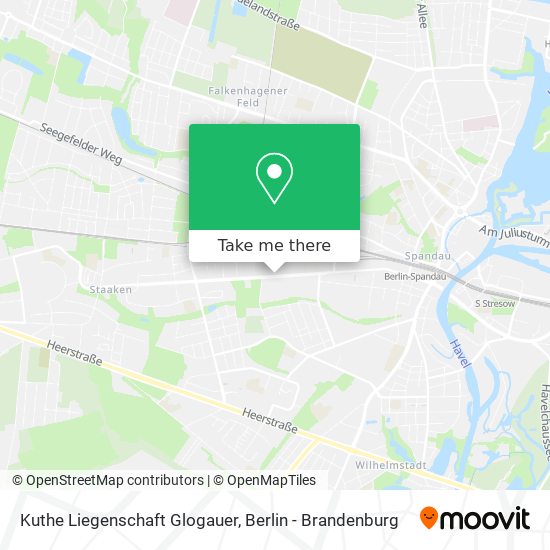 Карта Kuthe Liegenschaft Glogauer
