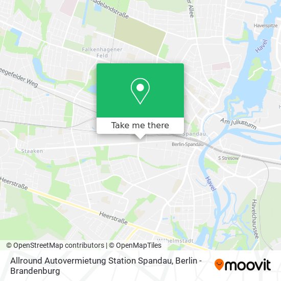 Allround Autovermietung Station Spandau map