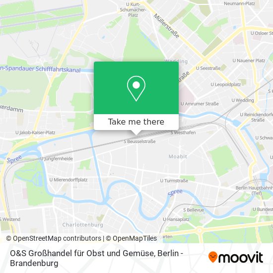 O&S Großhandel für Obst und Gemüse map