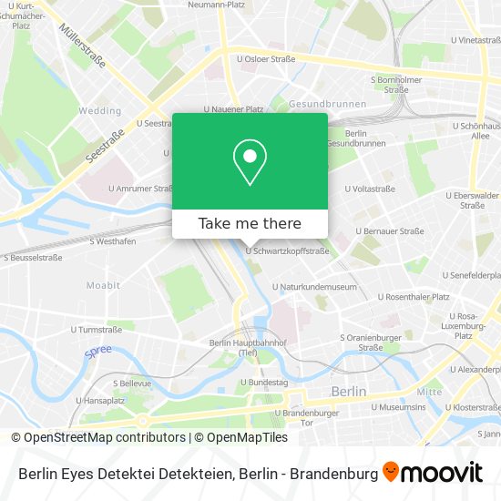 Карта Berlin Eyes Detektei Detekteien