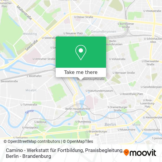 Camino - Werkstatt für Fortbildung, Praxisbegleitung map