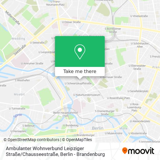 Ambulanter Wohnverbund Leipziger Straße / Chausseestraße map