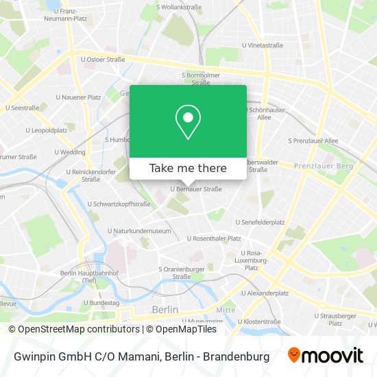 Gwinpin GmbH C/O Mamani map