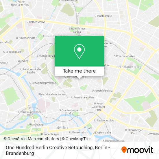 Карта One Hundred Berlin Creative Retouching