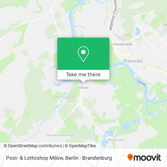 Post- & Lottoshop Milow map