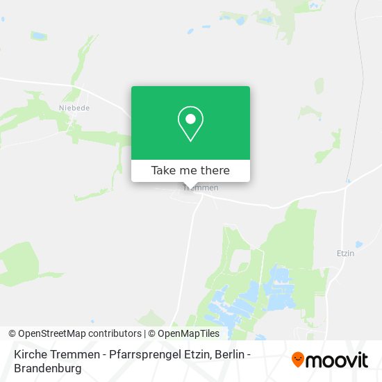 Kirche Tremmen - Pfarrsprengel Etzin map