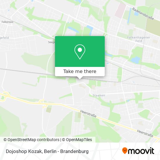 Dojoshop Kozak map