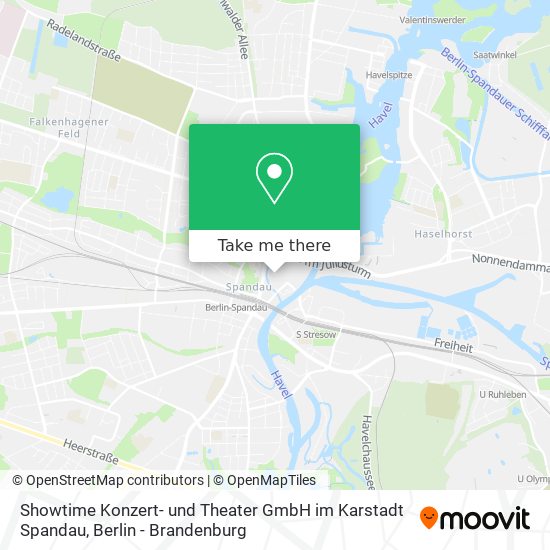 Showtime Konzert- und Theater GmbH im Karstadt Spandau map