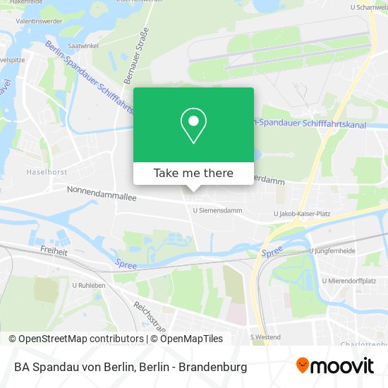 BA Spandau von Berlin map