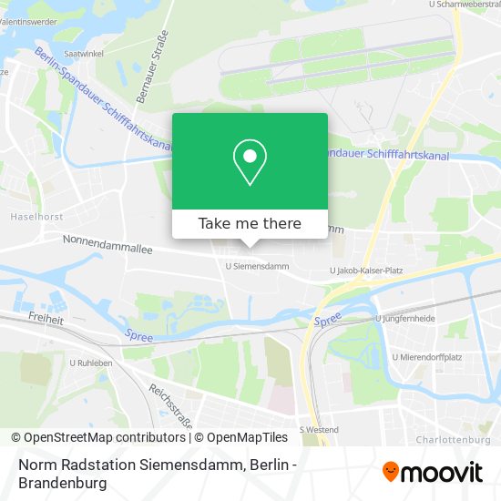 Norm Radstation Siemensdamm map