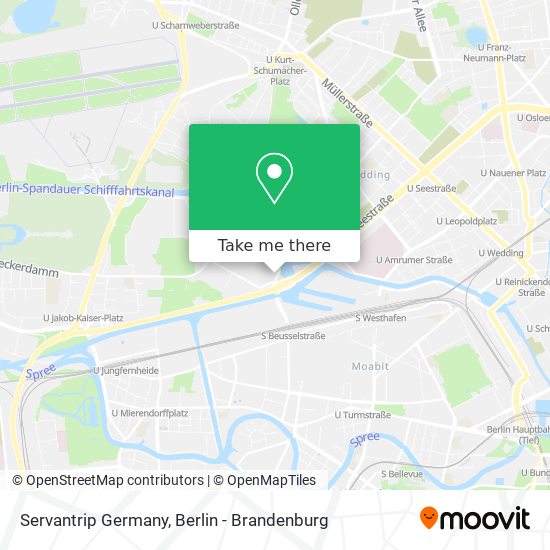 Servantrip Germany map