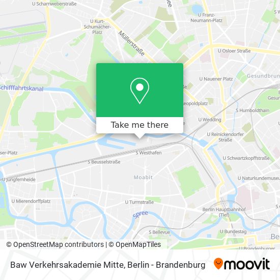 Baw Verkehrsakademie Mitte map