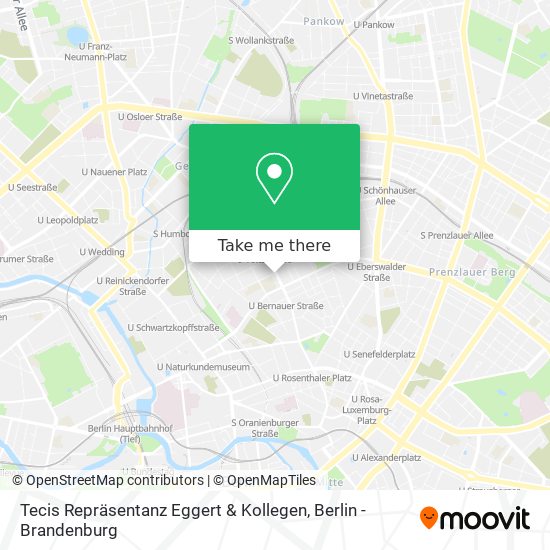 Tecis Repräsentanz Eggert & Kollegen map