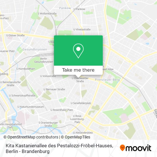 Карта Kita Kastanienallee des Pestalozzi-Fröbel-Hauses