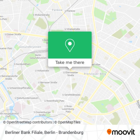 Карта Berliner Bank Filiale