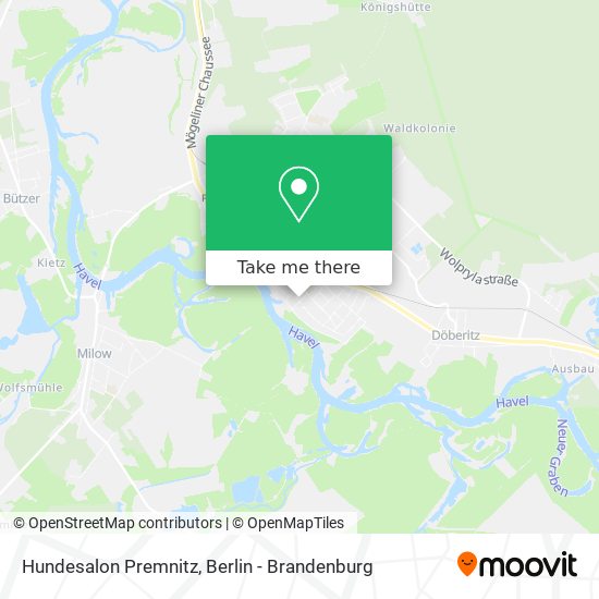 Hundesalon Premnitz map