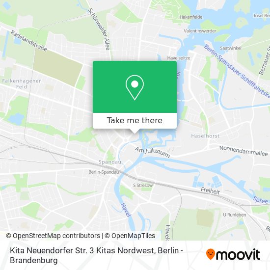 Карта Kita Neuendorfer Str. 3 Kitas Nordwest