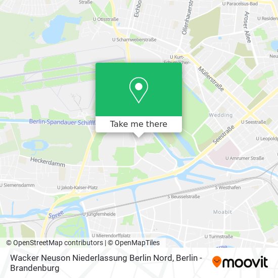 Wacker Neuson Niederlassung Berlin Nord map