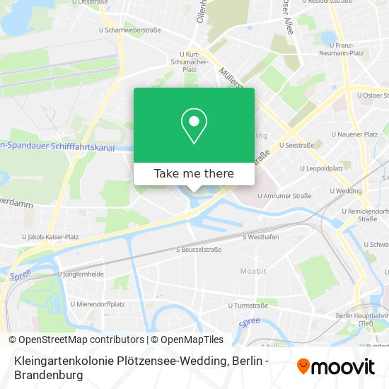 Карта Kleingartenkolonie Plötzensee-Wedding