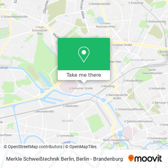 Карта Merkle Schweißtechnik Berlin