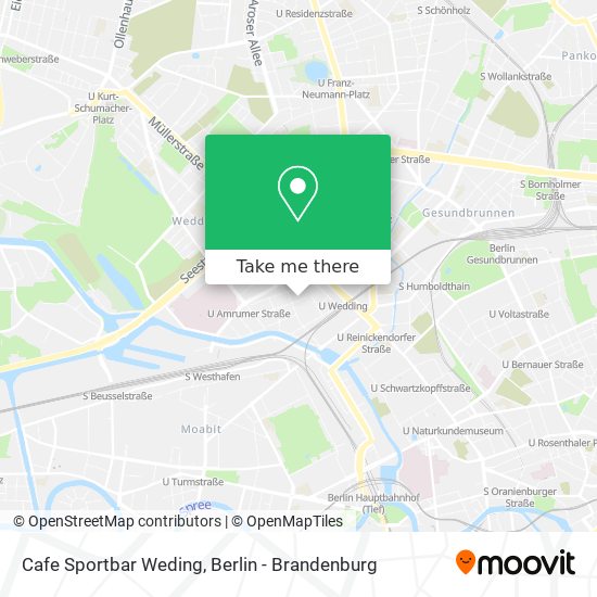 Cafe Sportbar Weding map