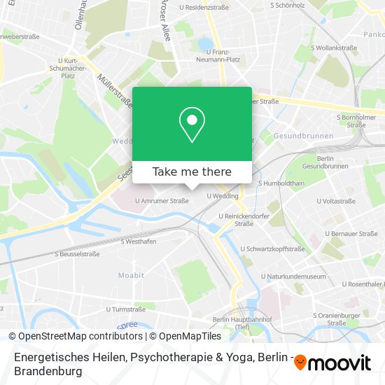 Energetisches Heilen, Psychotherapie & Yoga map