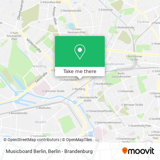 Карта Musicboard Berlin