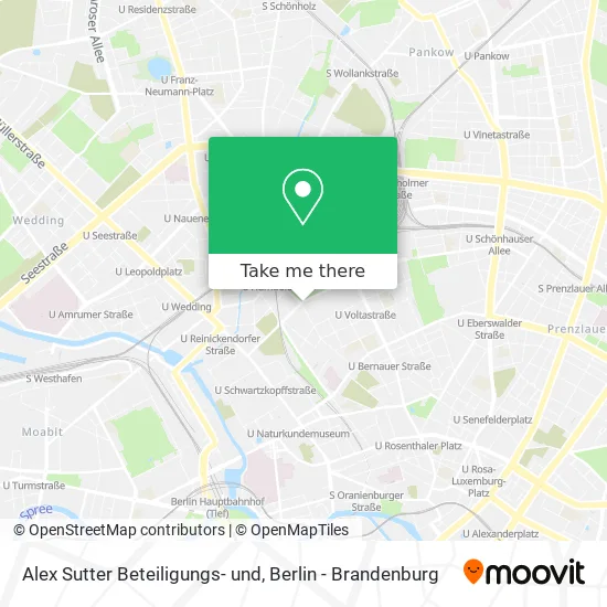Alex Sutter Beteiligungs- und map