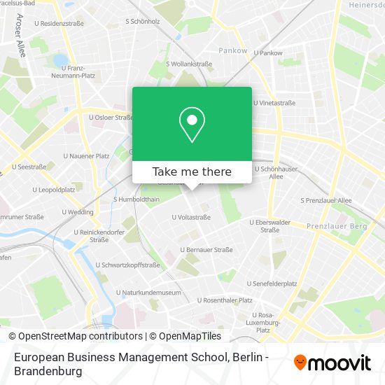 European Business Management School map
