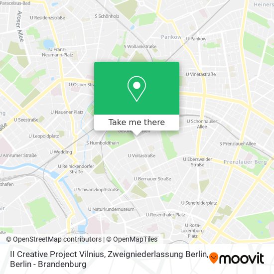 II Creative Project Vilnius, Zweigniederlassung Berlin map