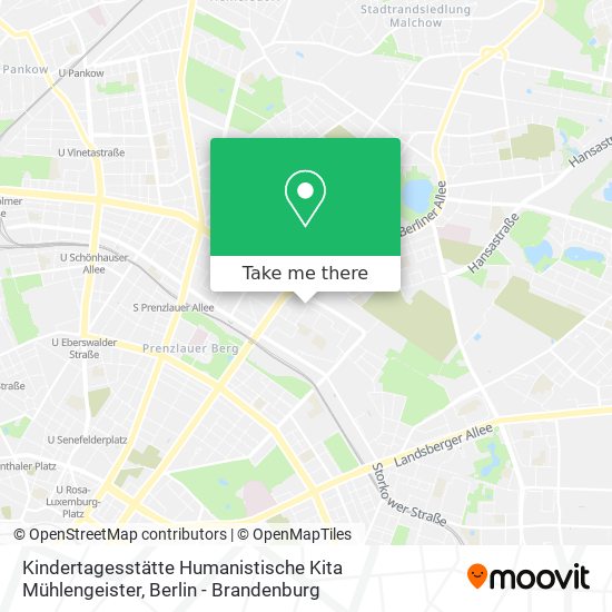 Карта Kindertagesstätte Humanistische Kita Mühlengeister
