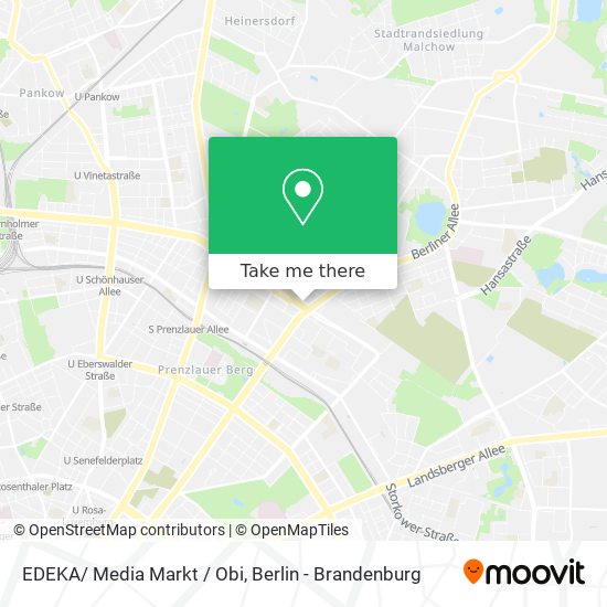 EDEKA/ Media Markt / Obi map