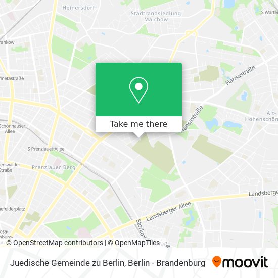 Карта Juedische Gemeinde zu Berlin