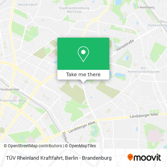 TÜV Rheinland Kraftfahrt map