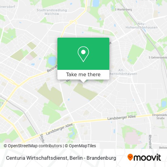 Centuria Wirtschaftsdienst map