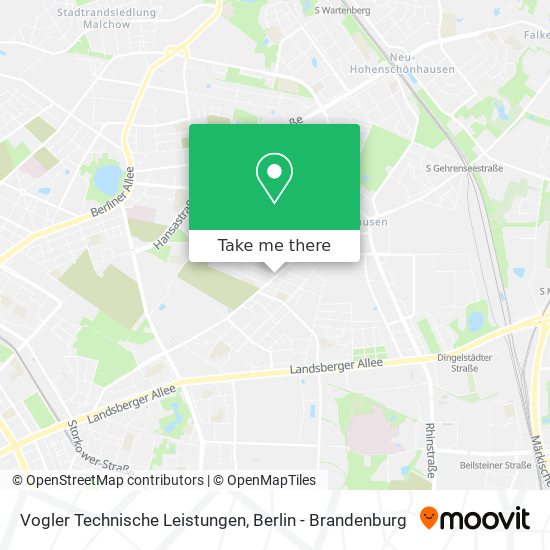 Vogler Technische Leistungen map