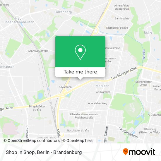 Shop in Shop map
