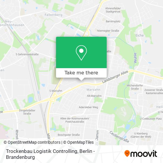 Trockenbau Logistik Controlling map
