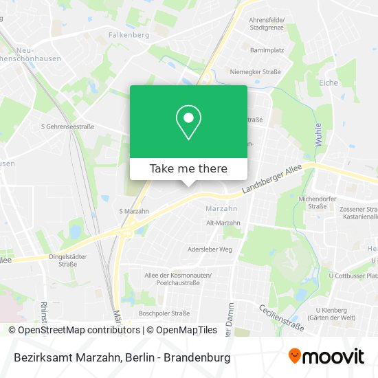 Bezirksamt Marzahn map