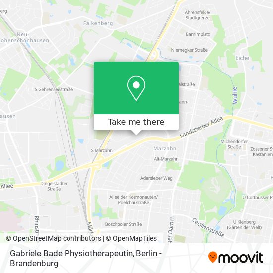 Gabriele Bade Physiotherapeutin map