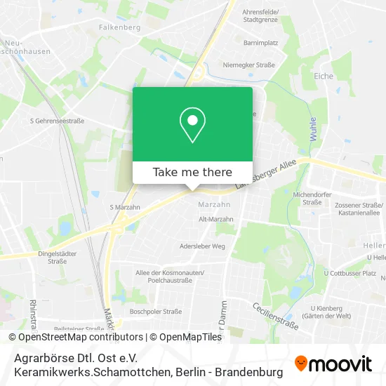 Карта Agrarbörse Dtl. Ost e.V. Keramikwerks.Schamottchen