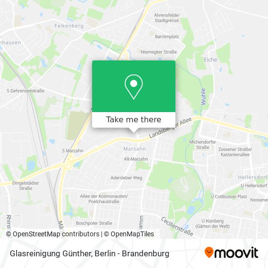 Glasreinigung Günther map