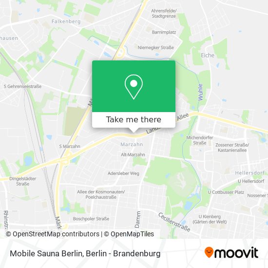 Mobile Sauna Berlin map