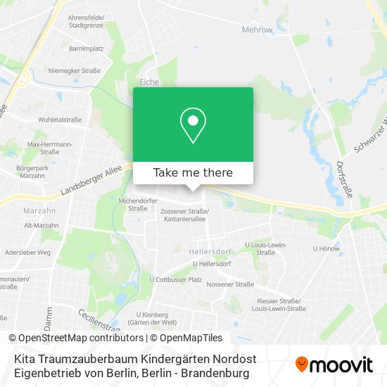 Kita Traumzauberbaum Kindergärten Nordost Eigenbetrieb von Berlin map