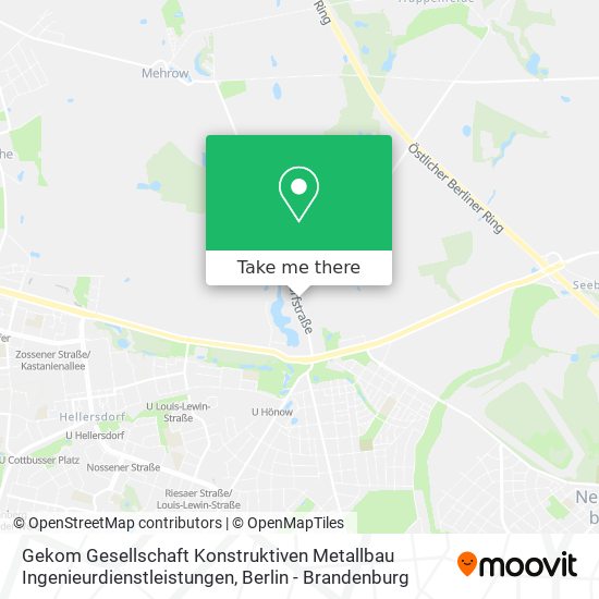 Карта Gekom Gesellschaft Konstruktiven Metallbau Ingenieurdienstleistungen