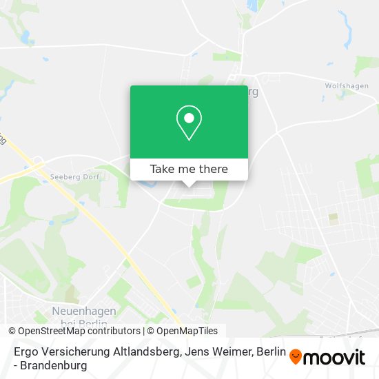 Ergo Versicherung Altlandsberg, Jens Weimer map