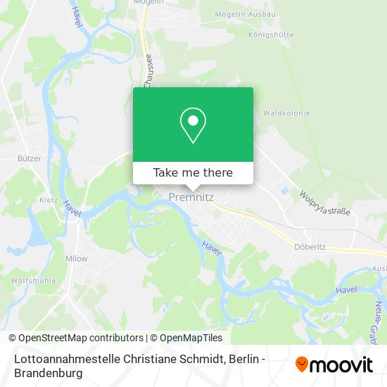 Lottoannahmestelle Christiane Schmidt map