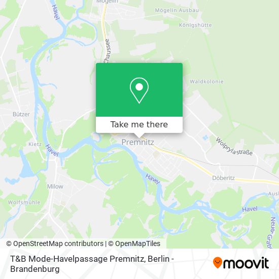 Карта T&B Mode-Havelpassage Premnitz